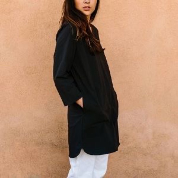 Topo Designs Global Pullover Dress Tunic Black XS - Picture 2 of 9